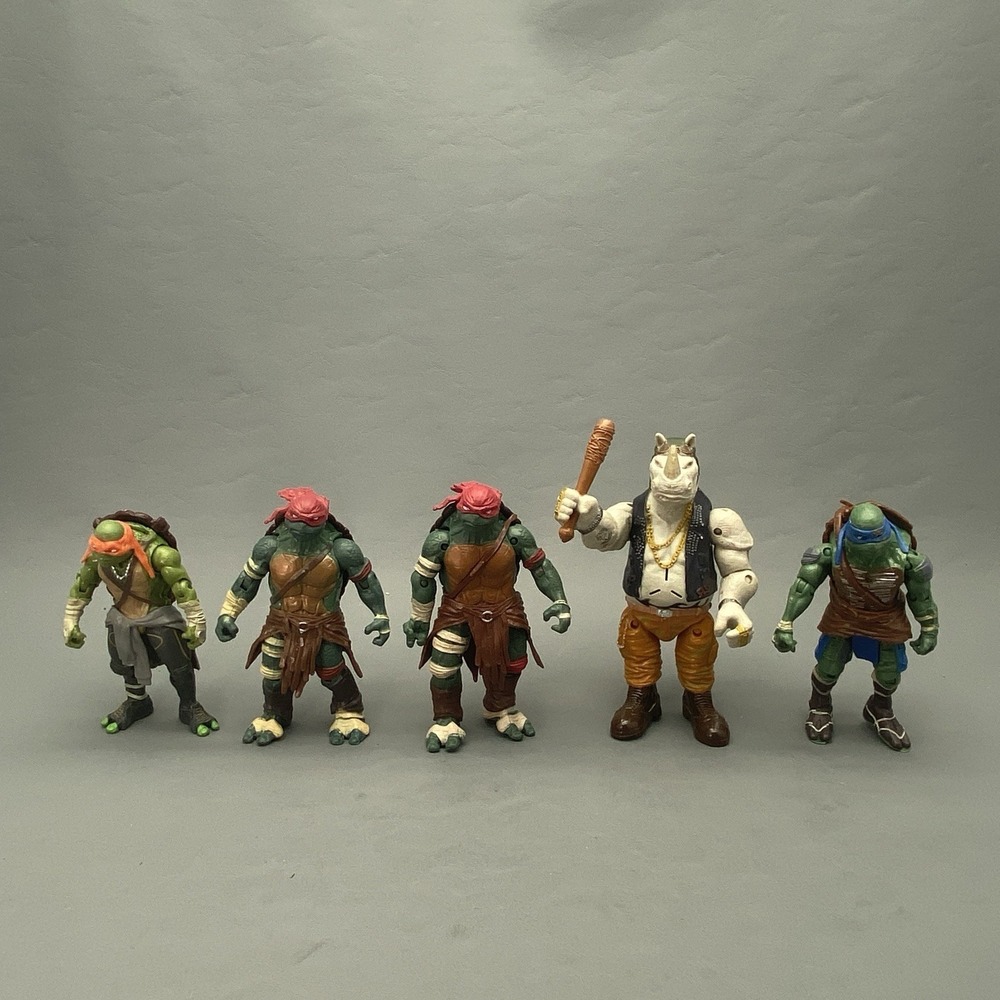 TMNT 2015‎ Live Action Movie Action Figures Lot Out Of Shadows Rocksteady